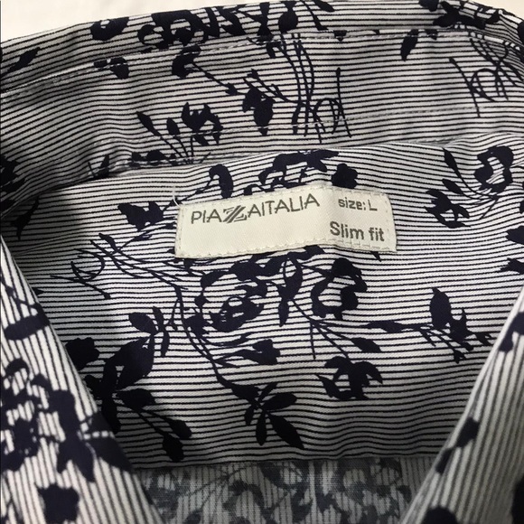 Piazza Italia men t-shirt slim fit long sleeve - Picture 5 of 5